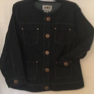 AMI Jean Jacket Denim Vintage Looking Buttons